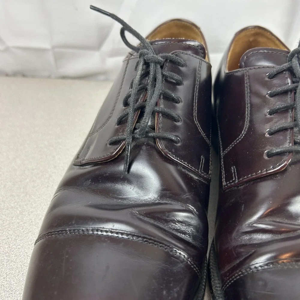 Cole Haan Shoes Mens Size‎ 10M Brown Leather Cap Toe Oxford Dress Lace Up